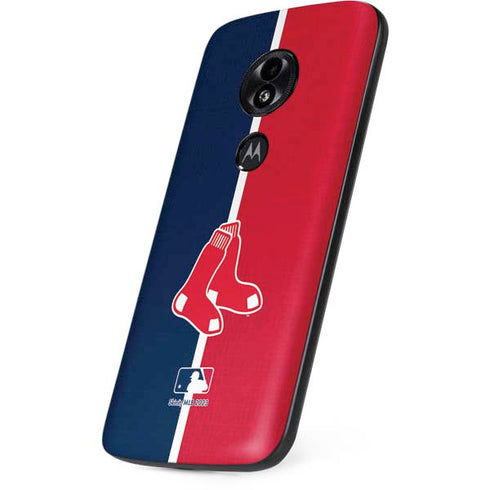 MLB Boston Red Sox Split Moto E5 Play Skin